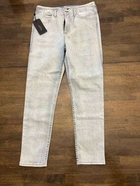 rag & bone Raven Ankle Skinny Jeans Light Blue Pockets Cotton Womens Sz 31 NWT